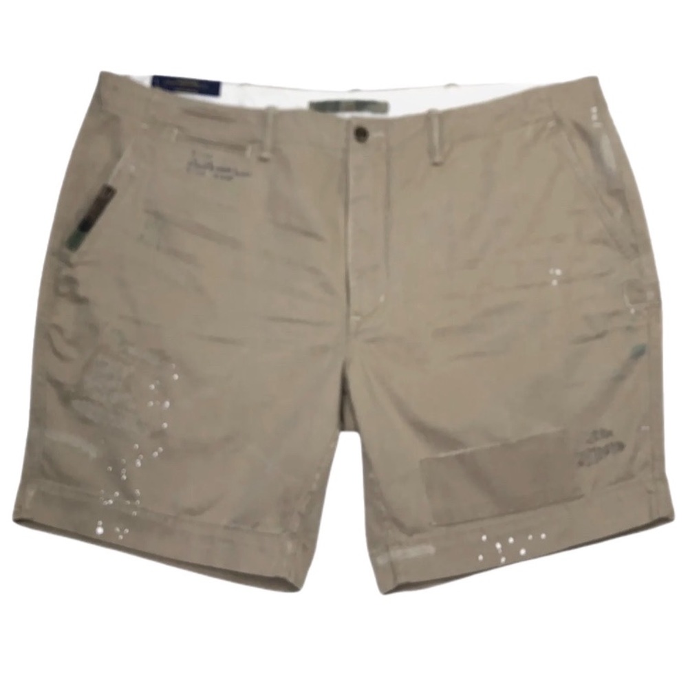 NEW Polo Ralph Lauren Repaired Chino Shorts Khaki & Camo 42
